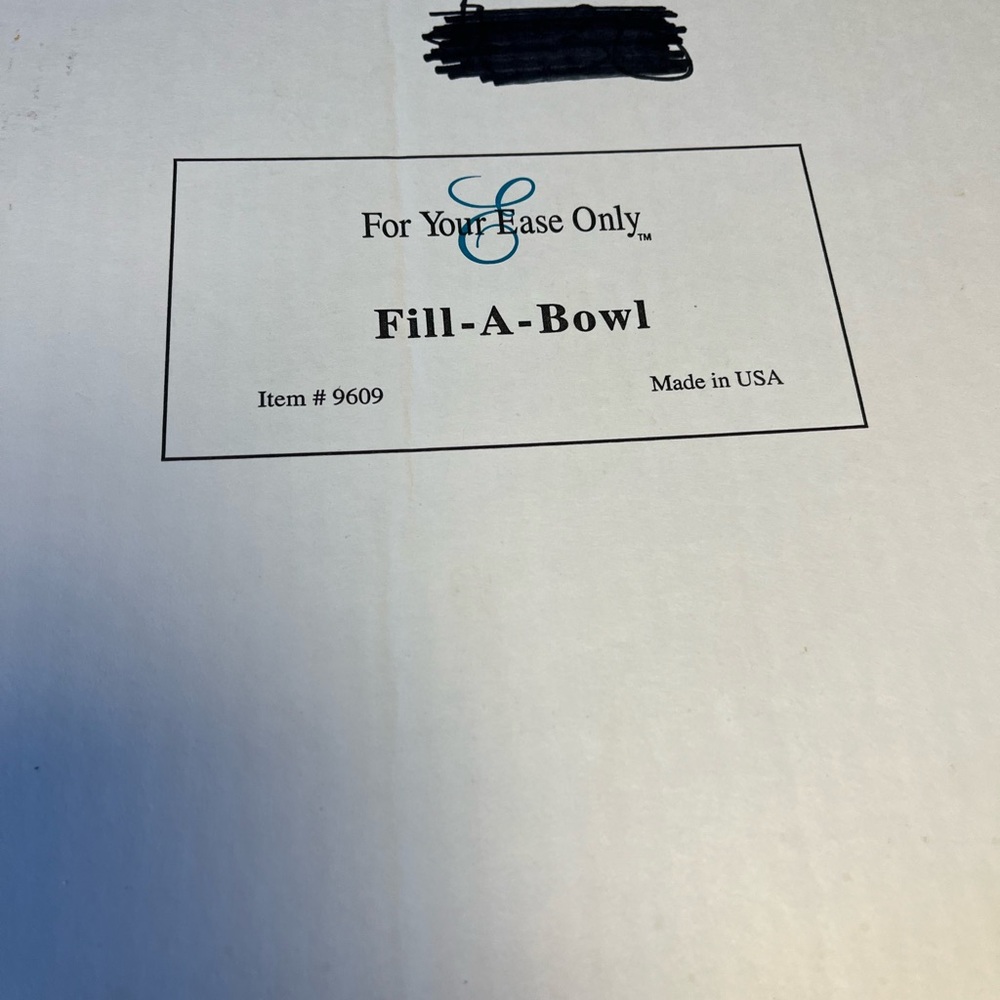 Fill-A-Bowl by - White